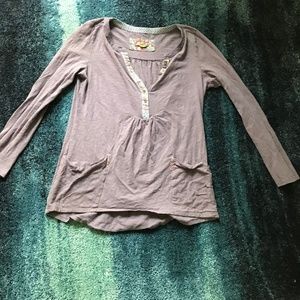 Anthropologie lavender henley top